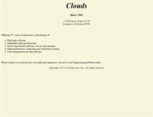 Tablet Screenshot of clouds.com